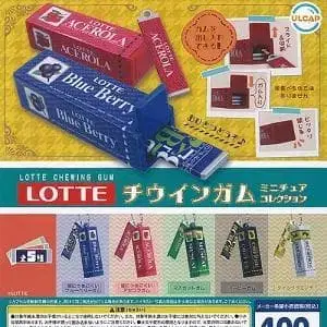 [ 전체 5종 세트 (풀 컴프) ] 가챠가챠 LOTTE 츄잉껌 미니어처