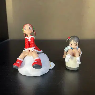 딸기 마시마로 미우 치카 피규어 2점