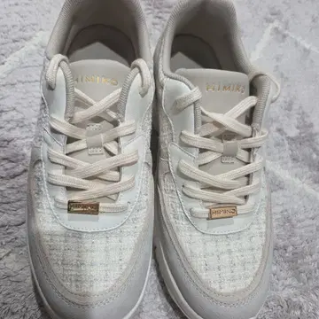 HIMIKO 볼륨 밑창 트위드 스니커즈 라메 & 트위드 그레이 히미코