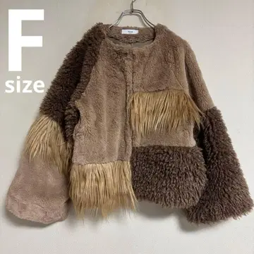 디스코트 여성용 에코 퍼 자켓 Discoat 브라운 F