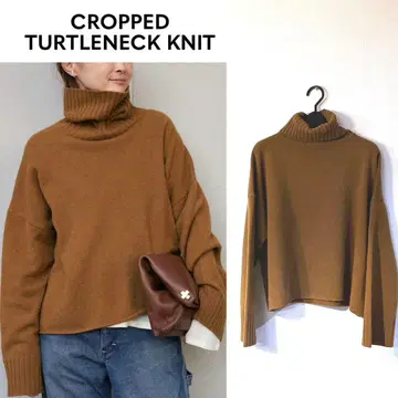 2025 새상품급 Deuxieme Classe Cropped 터틀넥 니트