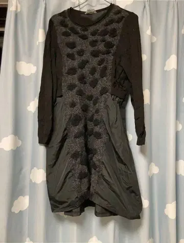 블랙 긴팔 원피스 & 터틀 이너