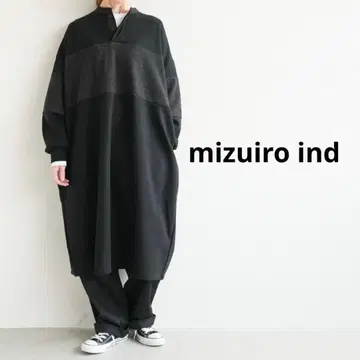 새상품 mizuiro ind 미즈이로 인드 럭비 셔츠 원피스 완판템