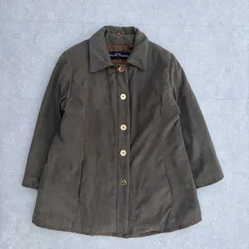 [ 고품질 ] 장르 이셰렐 코트 카키 안감 로고 여성용 아우터