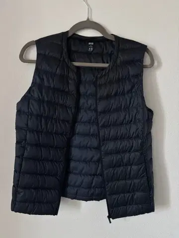 UNIQLO 퀼팅 다운 베스트 M 네이비