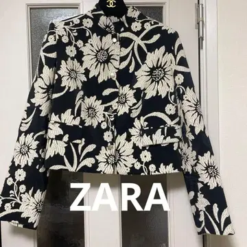 꽃무늬 크롭 자켓