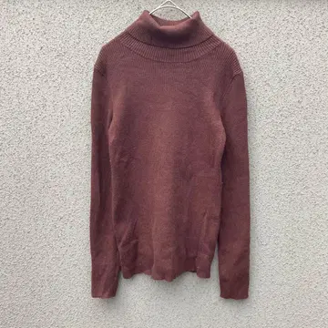 2968 [도나마리] 38 리브 터틀넥 니트 브라운