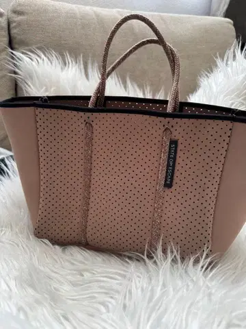 스테이트 오브 이스케이프 2way 백. 핑크 베이지 토트백