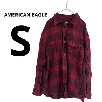 한정판 AMERICAN EAGLE [ S ] 오버 사이즈 긴팔 셔츠