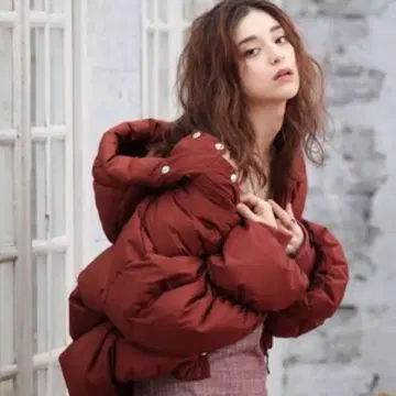 정가 22680엔 SNIDEL 컬러 다운 코트 브라운 스나이델