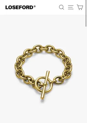 LOSEFORD 골드 체인 팔찌