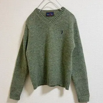 이스트 보이 니트 울 그린 스쿨 스웨터 멋쟁이