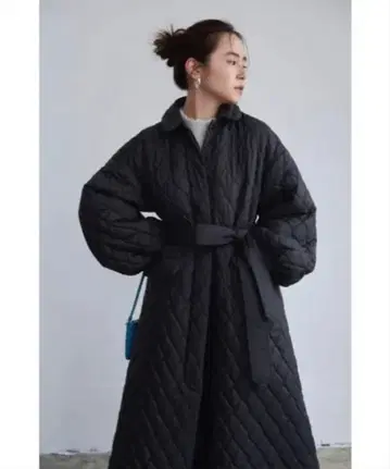 JOIEVE(BEAMS) 퀼팅 코트 36 BLACK