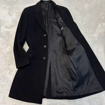 캐시미어 EMPORIO ARMANI 체스터 코트 롱 기장 약 97cm