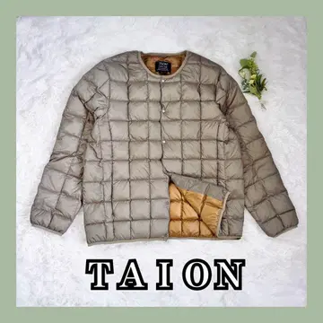 TAION 경량 다운 자켓 점퍼 카키 빅 사이즈 3XL