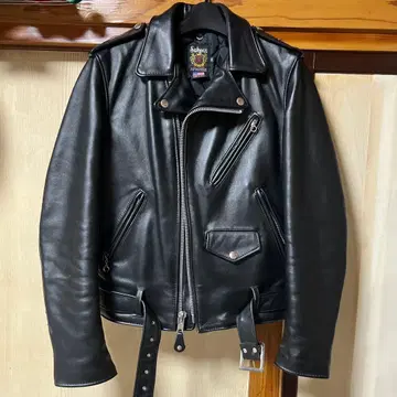 Schott 라이더 자켓 블랙 34