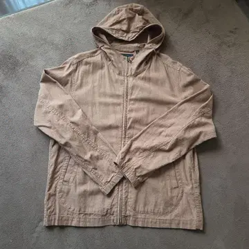 유니클로 베이지 후드 부착 자켓 L 사이즈