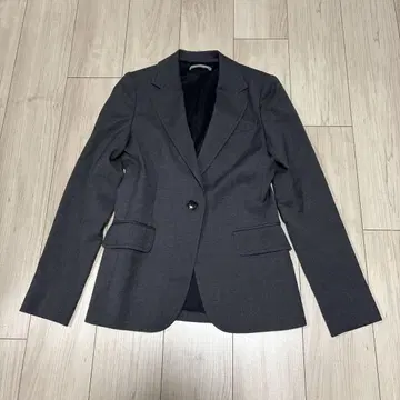 띠어리 럭스 테일러드 자켓 울 스트레치 다크 그레이