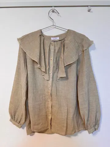 BEAUTY&YOUTH 프릴 긴팔 블라우스