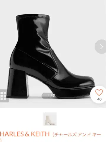 찰스앤키스 링크 페이턴트 블록힐 부츠