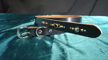 쇼난 벤즈 가죽 내로우 벨트 블랙