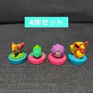 포켓몬스터 포켓몬 캐릭터 스탬프 4종 세트
