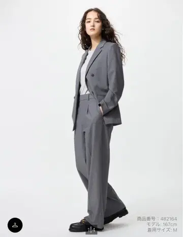 UNIQLO 턱 와이드 팬츠 M 사이즈 3매 세트