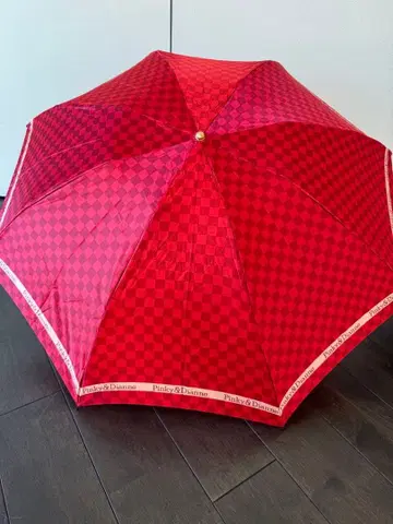 핑키 다이앤 Pinky & Dianne 체크 무늬 접이식 우산