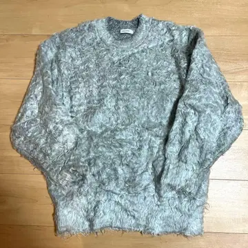 새상품급 JEANASiS 맹수 니트 샤기 니트 오네상 프로듀스