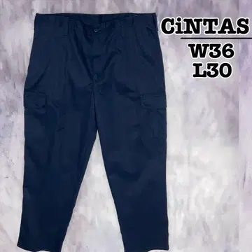 USA 구제 의류 CINTAS 워크 팬츠 카고 팬츠 네이비 W36 L30