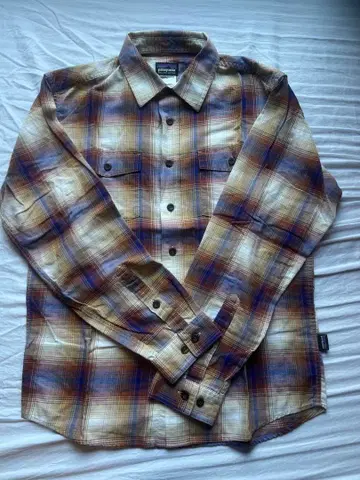 patagonia 백 샷 셔츠 옴브레 체크