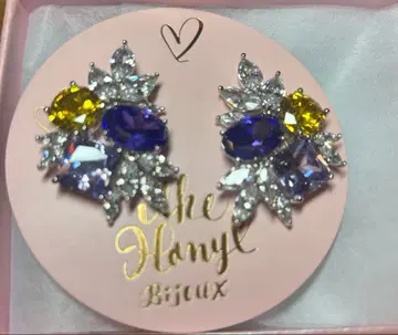 THE HANY Bijoux 꽃 디자인 귀찌