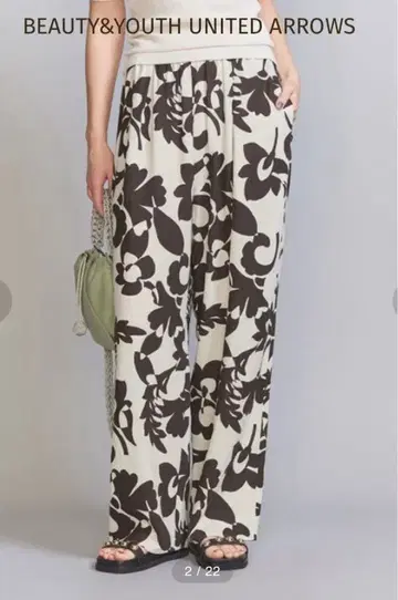 BEAUTY&YOUTH 보타니컬 프린트 와이드 팬츠 S 사이즈