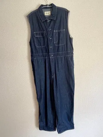 BEAMS BOY 슬리브리스 올인원 오버롤