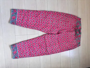 꽃무늬 핑크 사루엘 팬츠