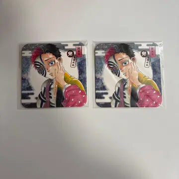 귀멸의 칼날 무한성 아카자 코마하치 아트 코스터