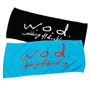 [ 완판템 ] w.o.d. 타월 터콰이즈 블루 x 레드