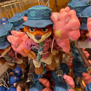 디즈니 닉 인형 배지 주토피아 ZOOTOPIA 키링