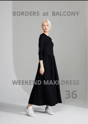 [ 새상품 ] 보더스 앳 발코니 WEEKEND MAXI DRESS 네이비