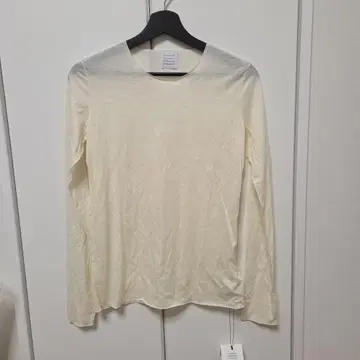 GOODPEOP 화이트 긴팔 T셔츠 F