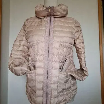 ZARA WOMAN 베이지 다운 자켓