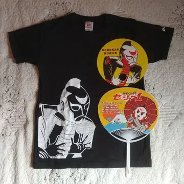 카라쿠리 사무라이 셋샤 1 티셔츠 부채 2장