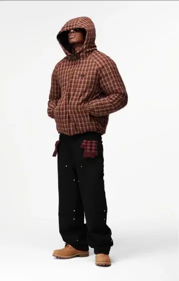 FUC 플란넬 퍼퍼 브라운