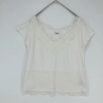 Omekashi holiday line 반팔 상의 아이보리