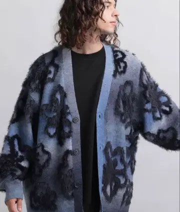 HARE 이소자이하이쇼쿠 플라워 가디건