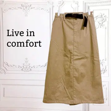 [리브인컴포트] 베이커 스커트 [F] 카키 허리밴딩 보아 가을/겨울