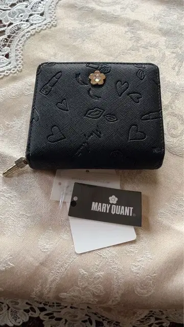 MARY QUANT 마리쿠와 접이식 지갑 블랙 미사용 새상품
