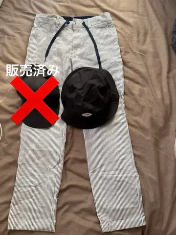 adidas 골프 스트라이프 팬츠와 캡 1세트