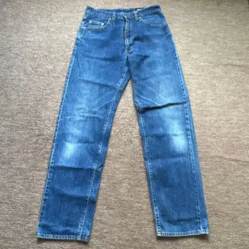 스트레이트 데님 팬츠 파랑 5 포켓