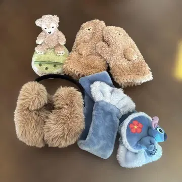 더피 핸드폰 거치대 더피 장갑 미키 귀마개 스티치 머플러 겨울용 굿즈